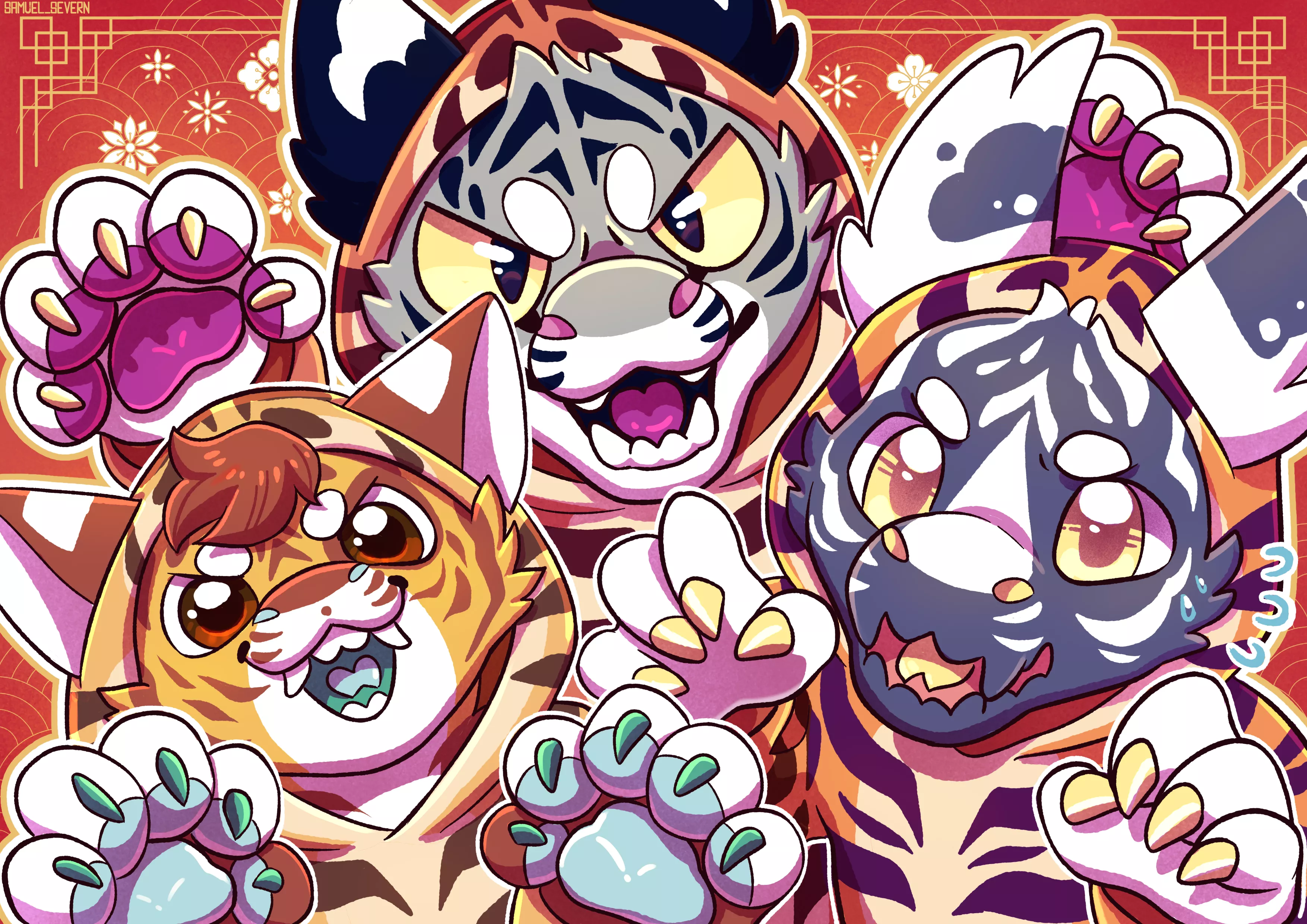 🐯Year of the tiger🐯 Gimme your biggest rawr!! (art by me @SevernSamuel on twitter) posted by S-Severn