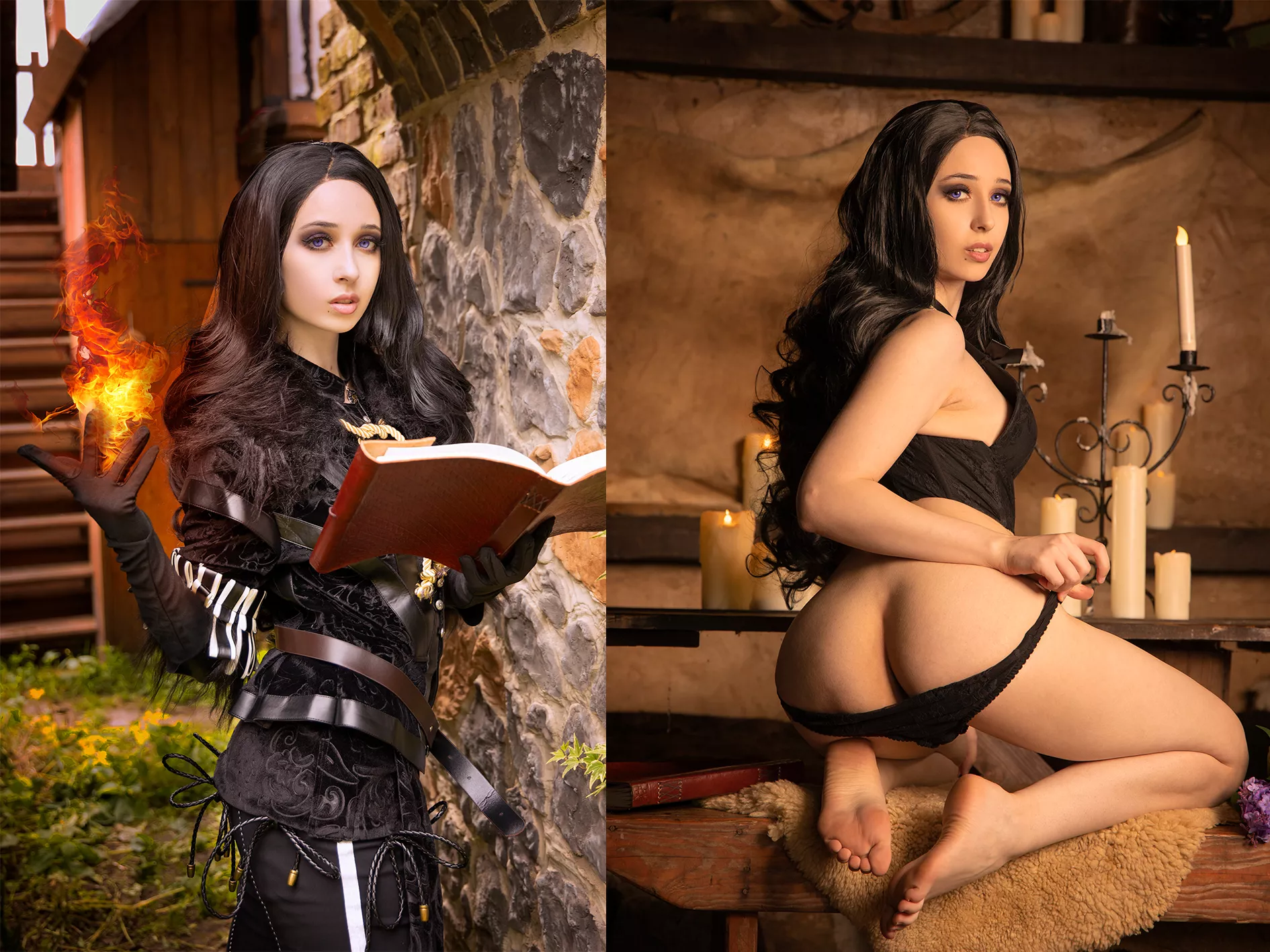 Yennefer on/off by gumihohannya posted by GumihoCosplay