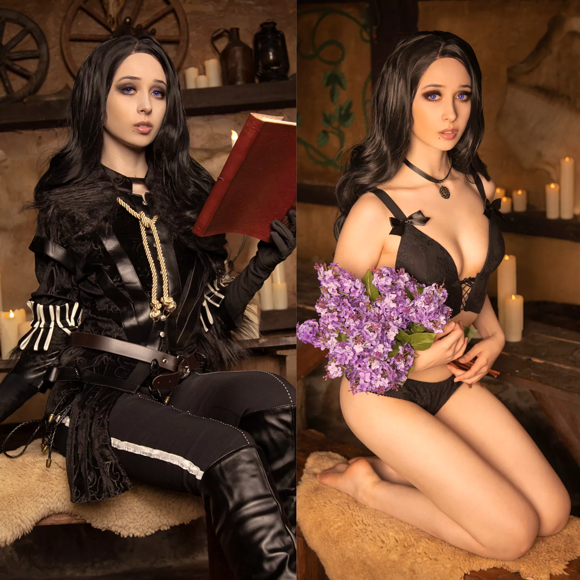 Yennefer on/off by gumihohannya posted by GumihoCosplay