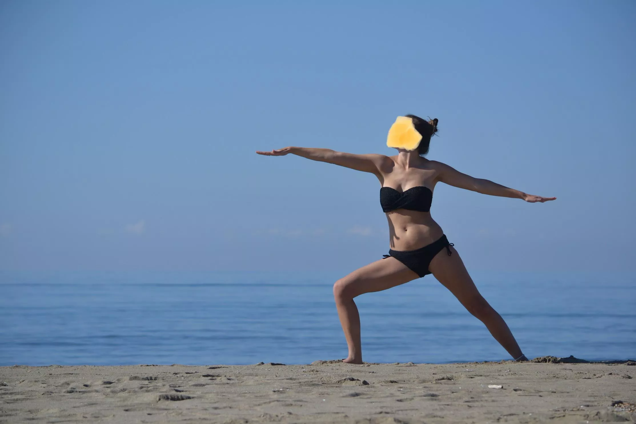 Yoga on the beach always makes me a little horny. 💦 posted by Shand4ra