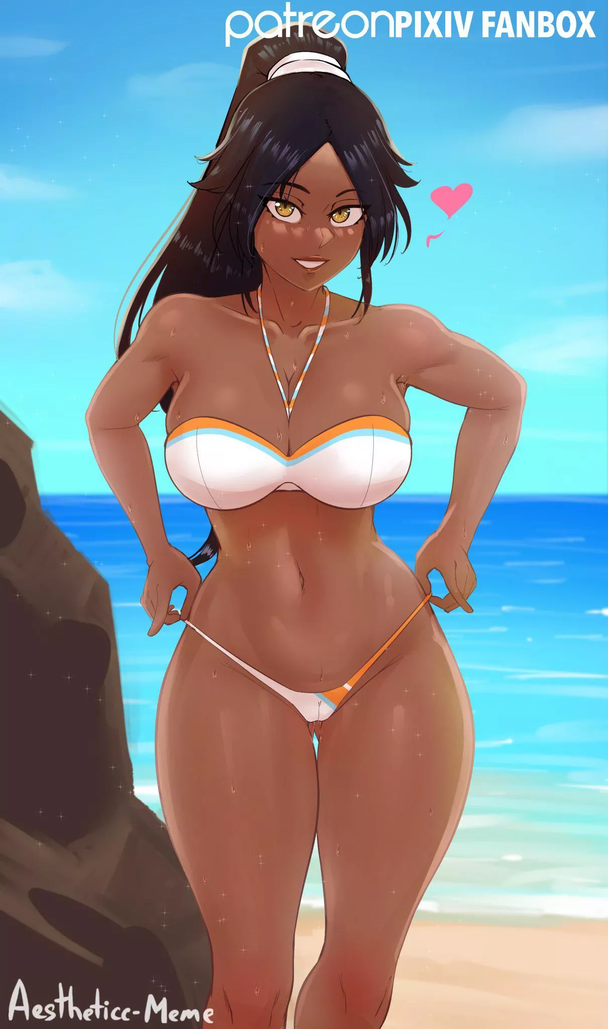 Yoruichi at the beach posted by Kimchimaro