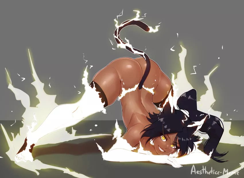 Yoruichi doing the Jack-O Challenge! (Aestheticc-Meme) posted by Wijin00