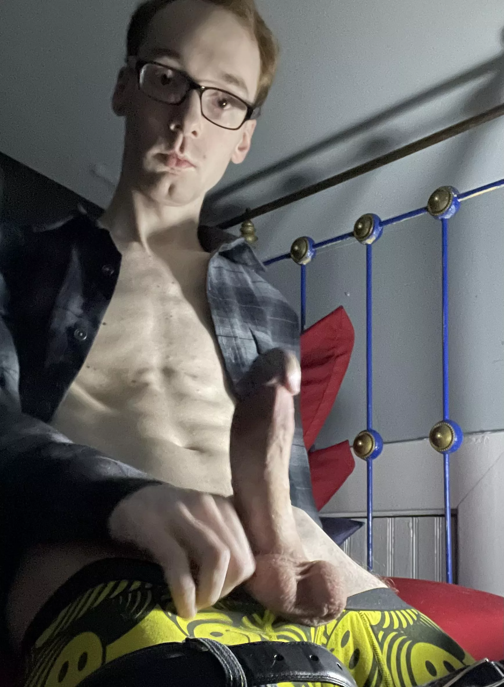 You guys like a nerdy ginger with a big cock? posted by RHCD97