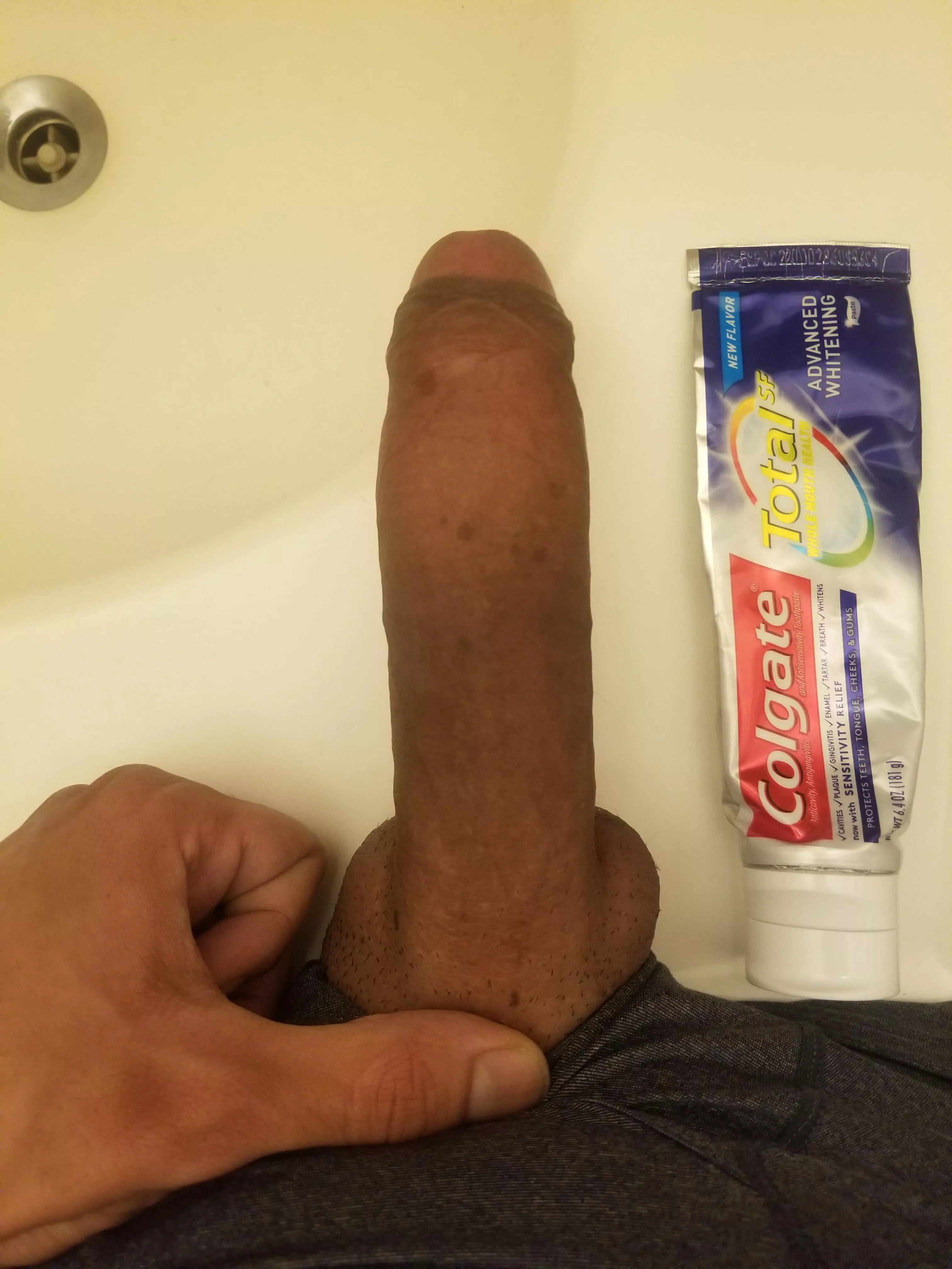 You should try brushing with my cock instead! posted by dixon-U2