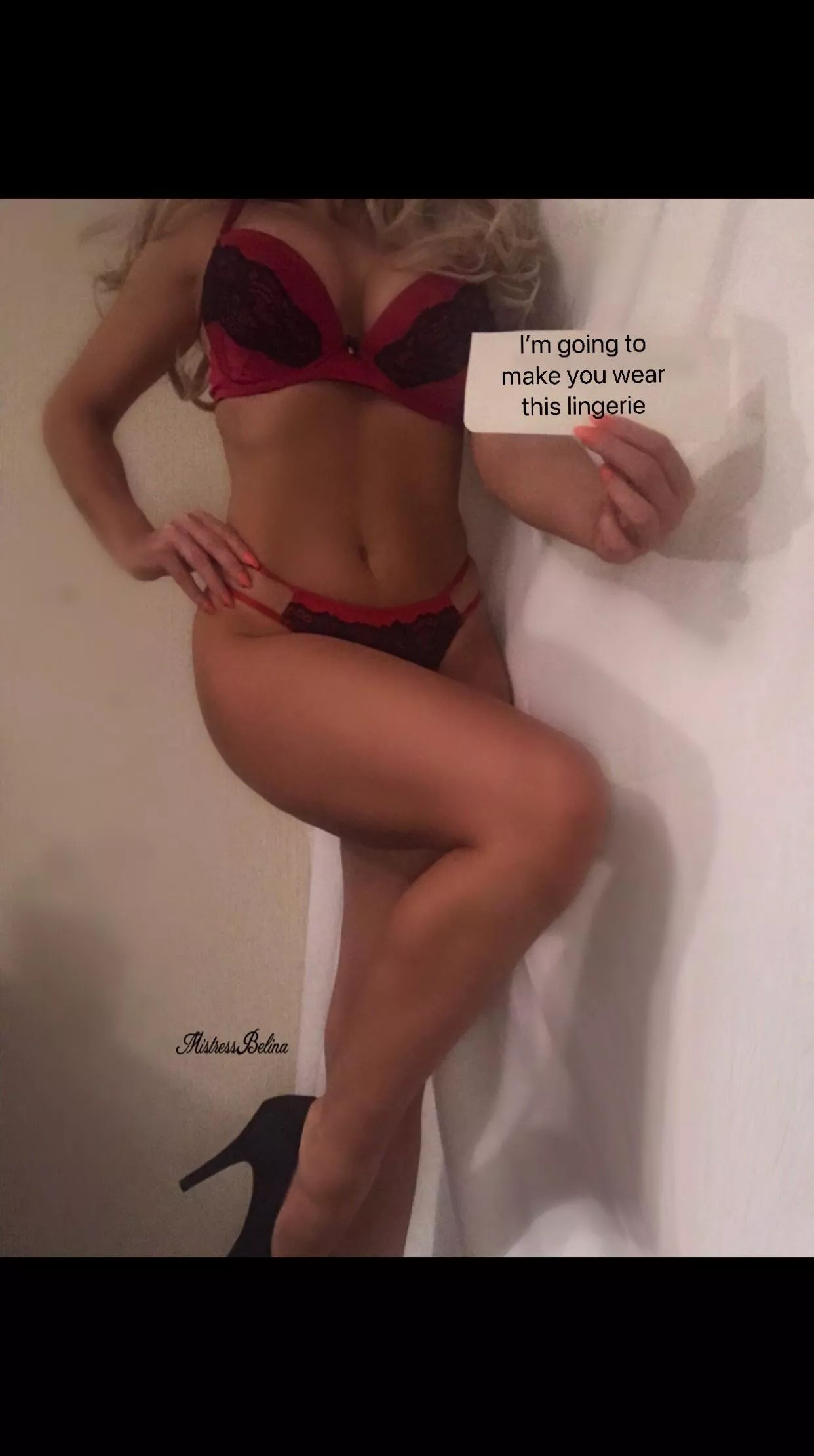 Your going to wear this outfit ready to get pegged posted by Goddess_Belina