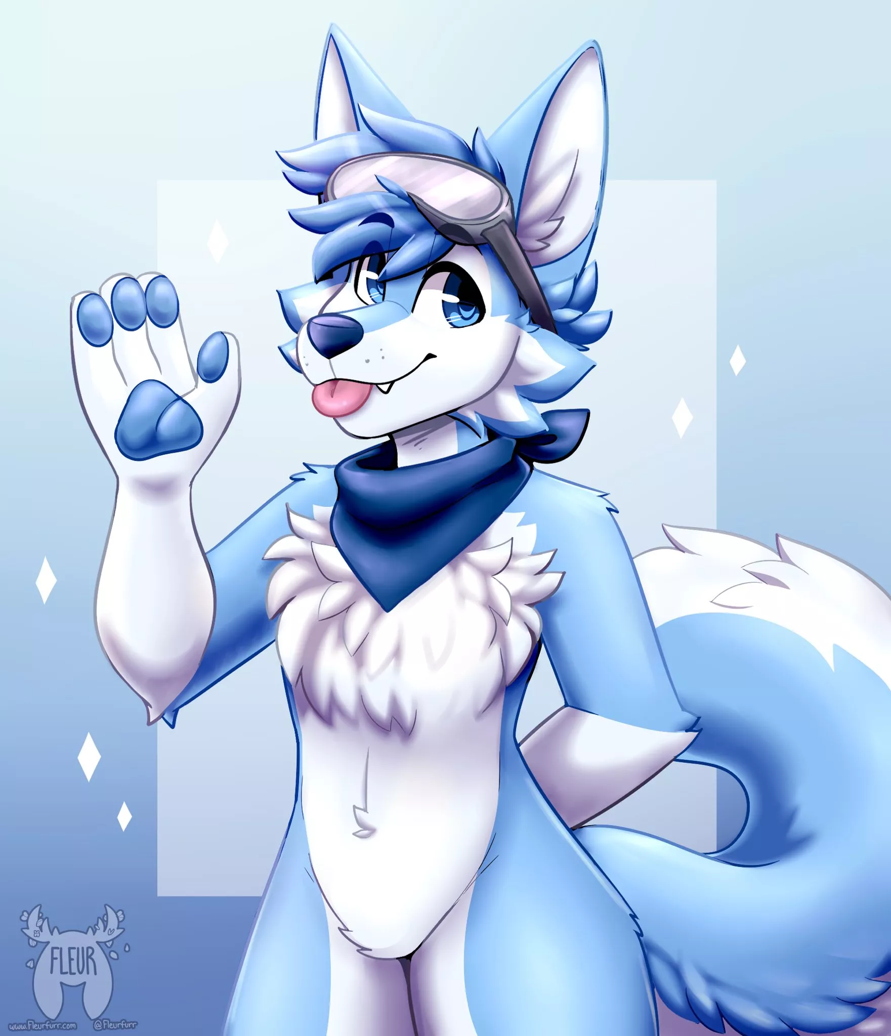 Your snowboarding instructor for the day! (Art by me: @Fleurfurr on Twitter) posted by Fleurfurr