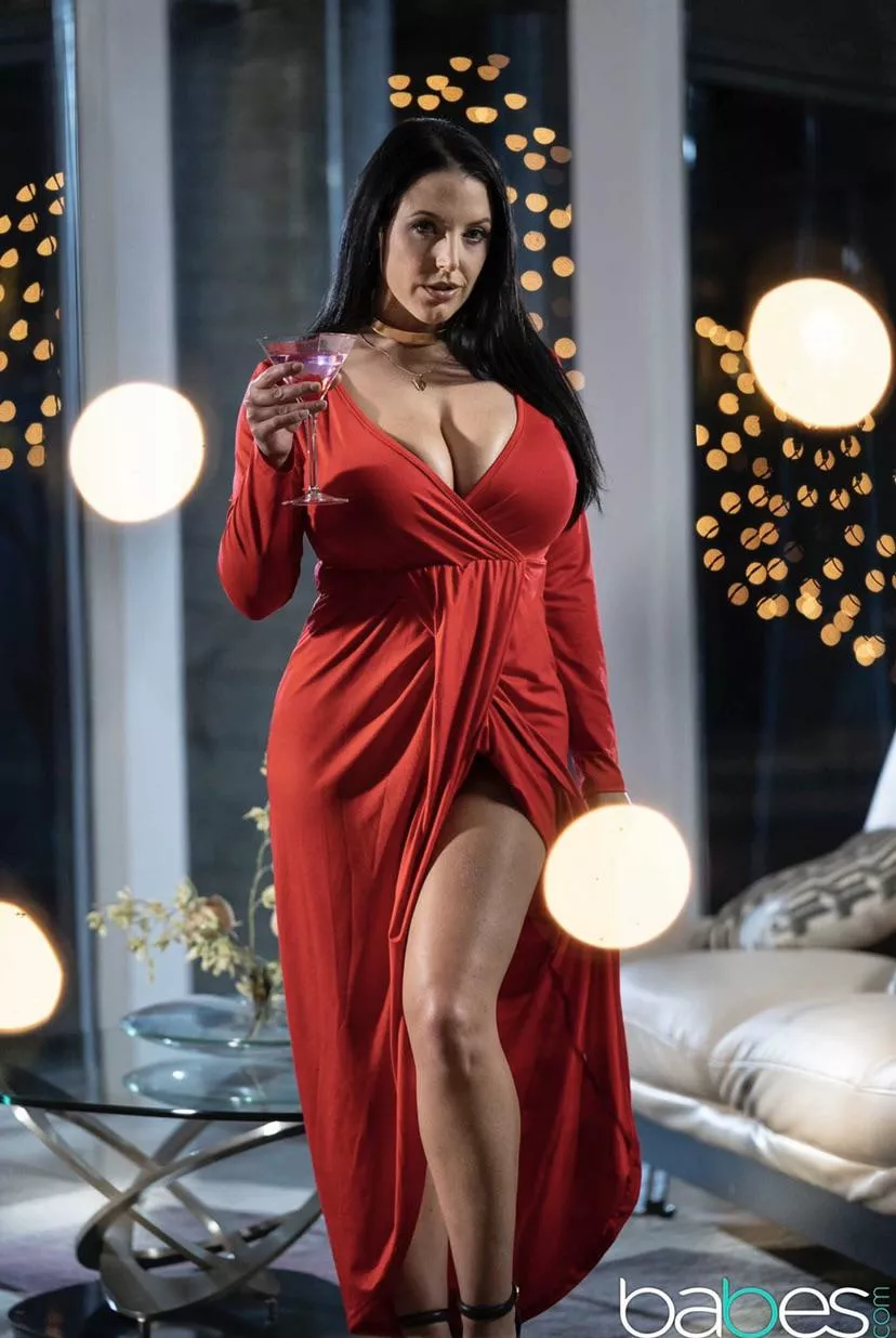 You’re going on a date with Angela White and you arrive at her house to find her wearing this. What do you do? posted by CarsAndBikes30