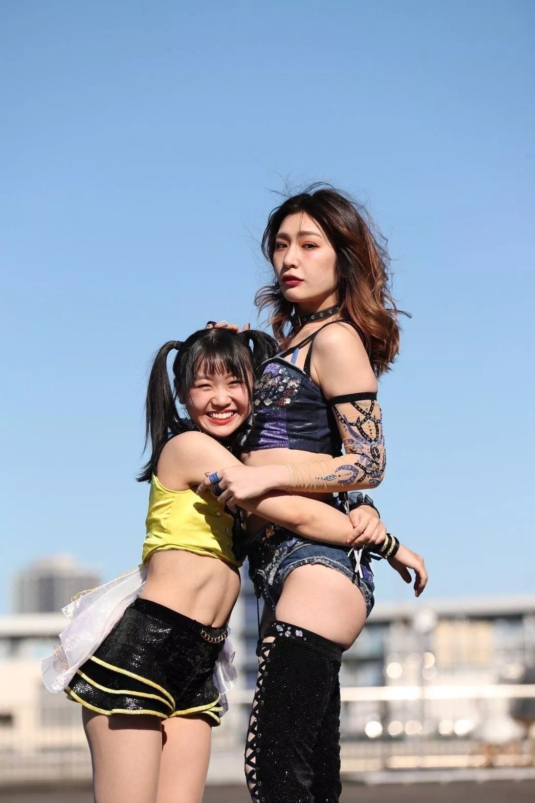 Yuki Kamifuku (Kamiyu) and Suzume Joshi Wrestlers from Japan. posted by FadedBush