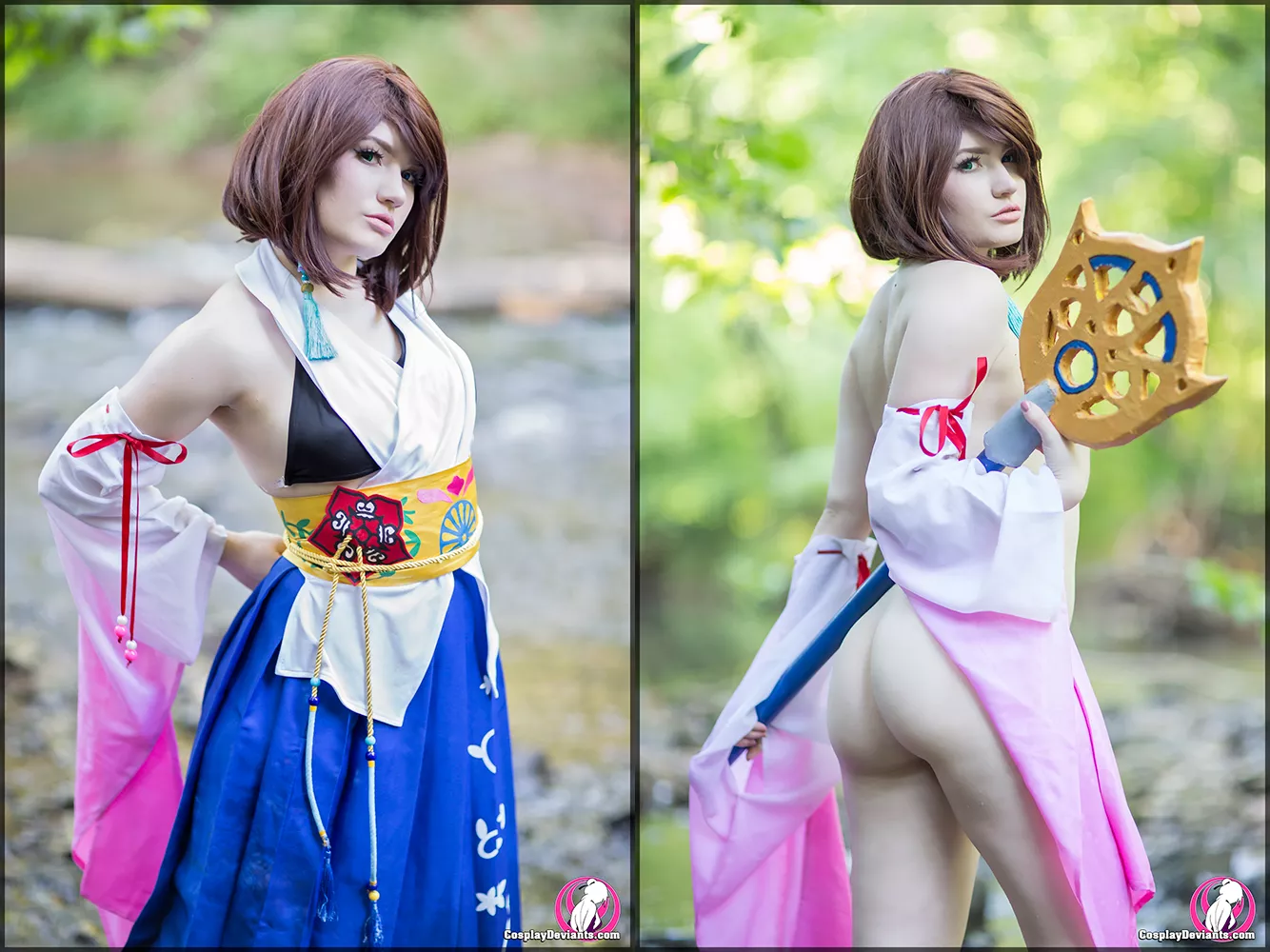 Yuna on/off (Final Fantasy) - SweetMotherofDragons posted by CosplayDeviants