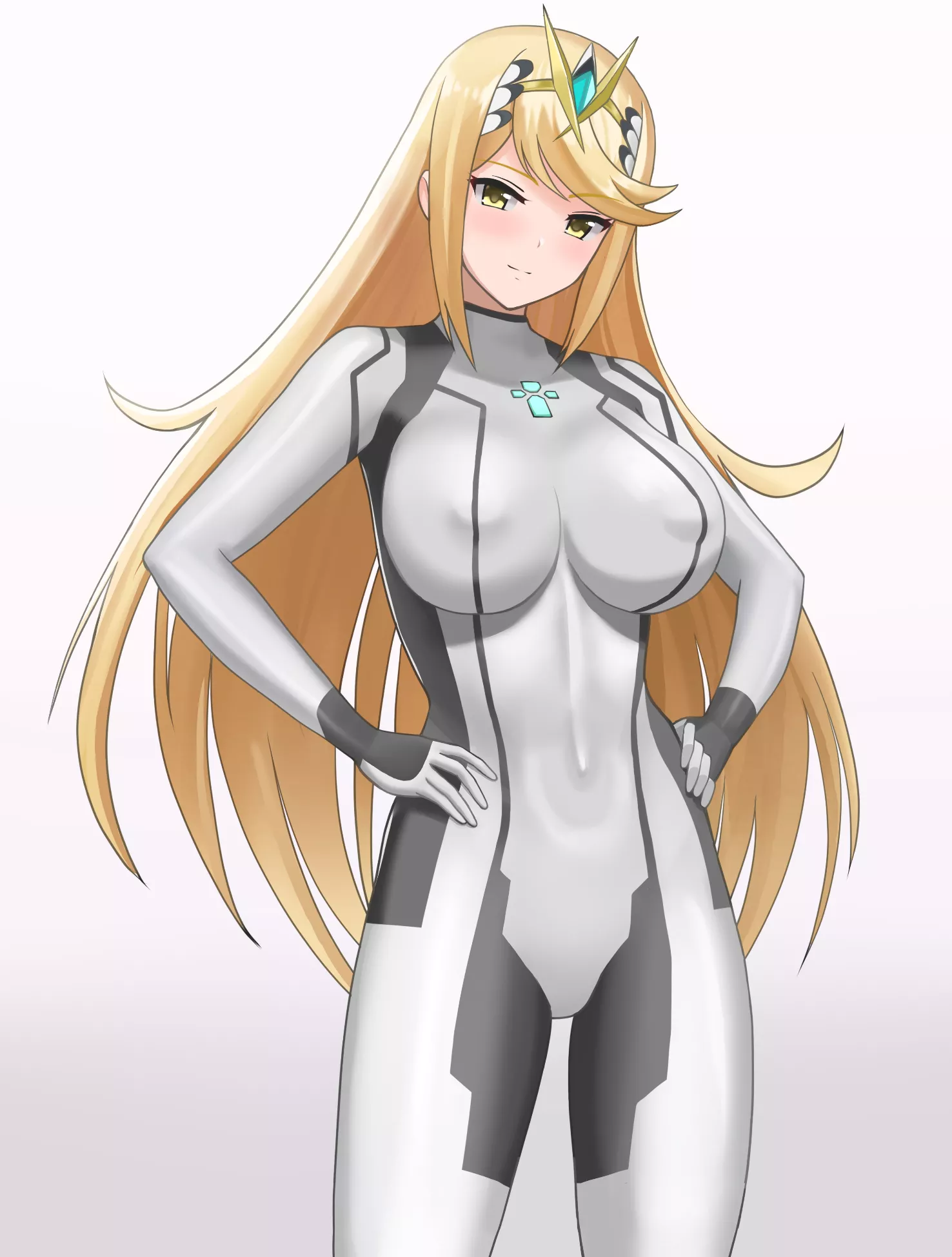 Zero Suit Mythra (Higofushi) [Xenoblade] posted by sequence_string