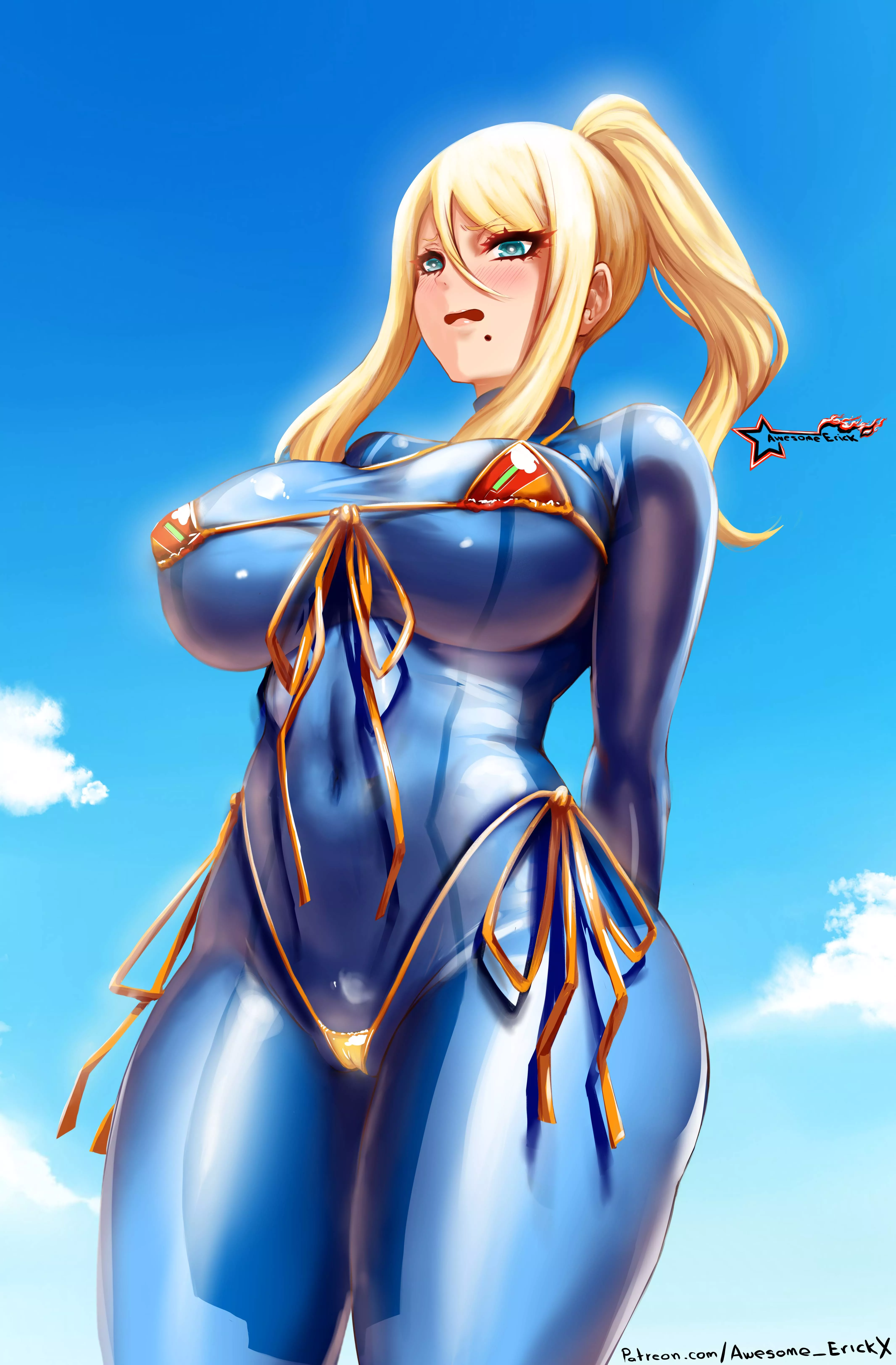 Zero Suit Samus Golden Bikini (Awesomeerix) [Metroid] posted by sequence_string