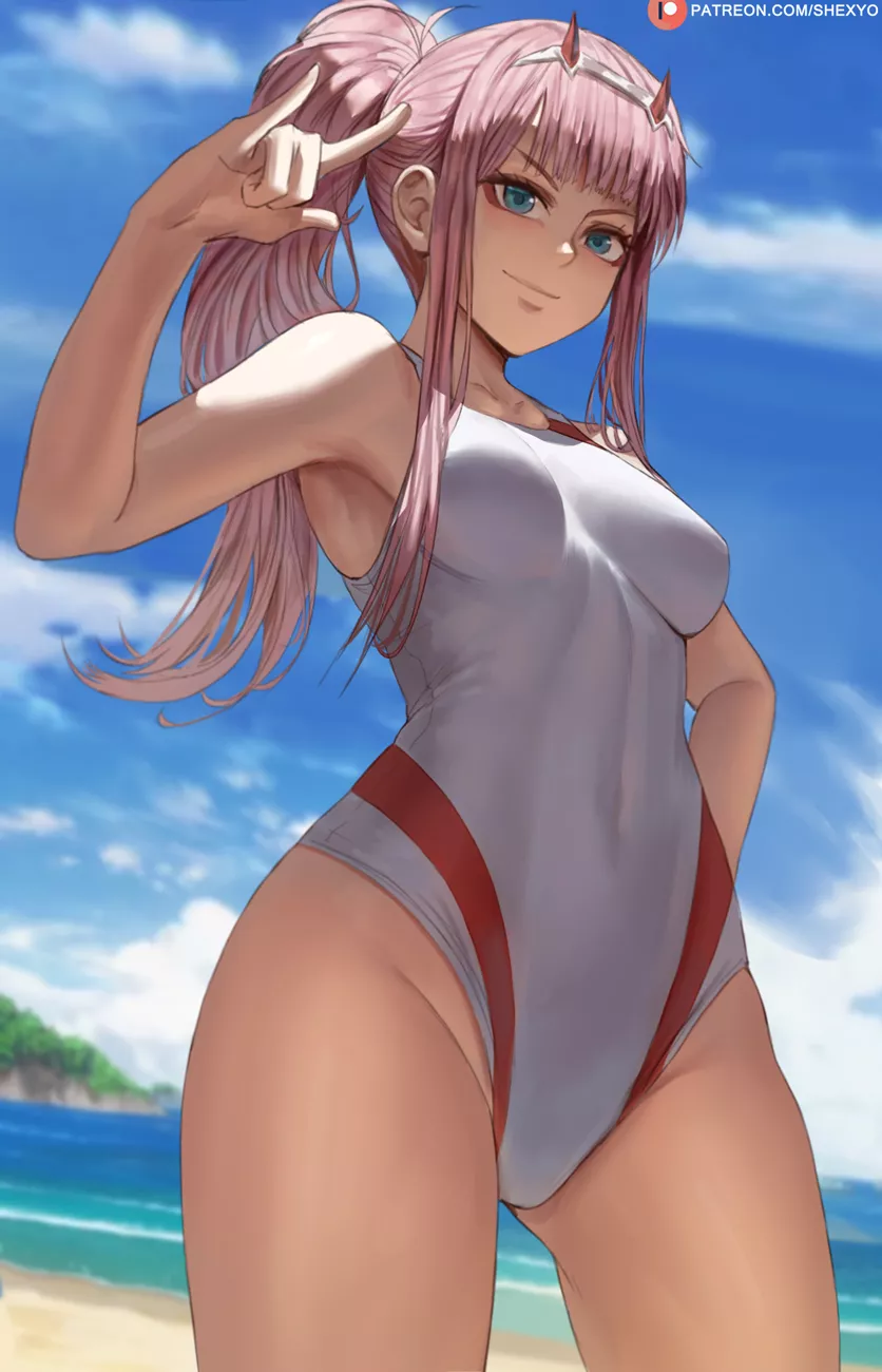 Zero Two (Shexyo) [Darling in the FRANXX] posted by Kuro-Oji