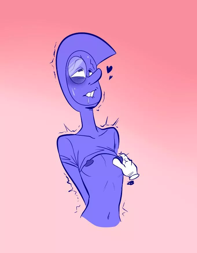 Zircon and her sensitive nipples (Art by PurplePerilous) posted by renegade_zibit