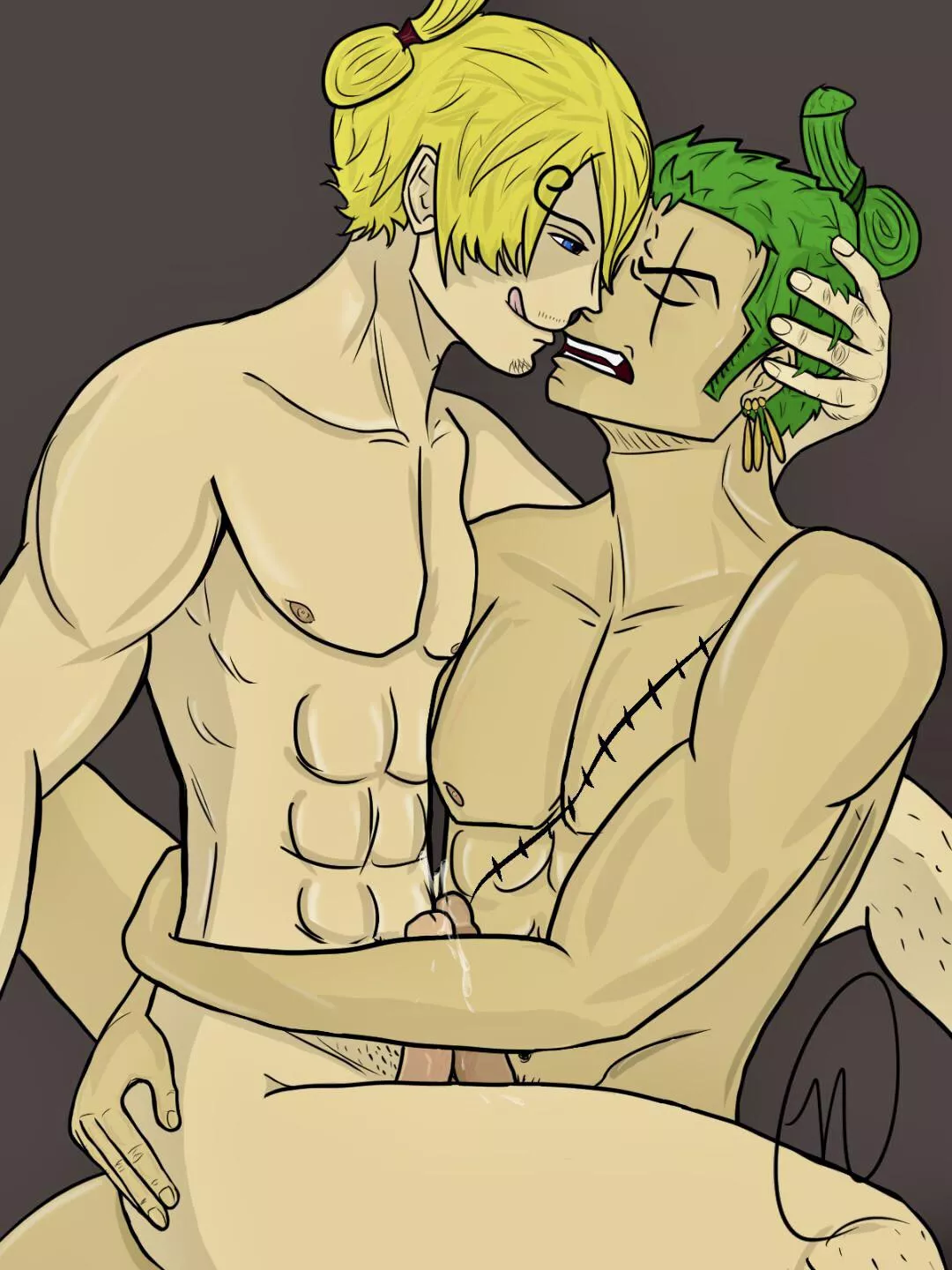 Zoro x Sanji [One Piece] -By me posted by SomeOtakuGirl